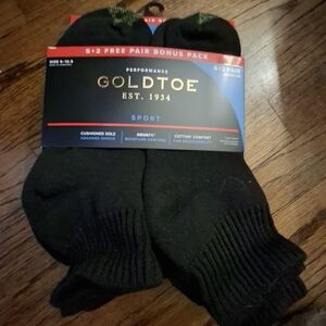 Gold Toe Men's Black Performance Socks